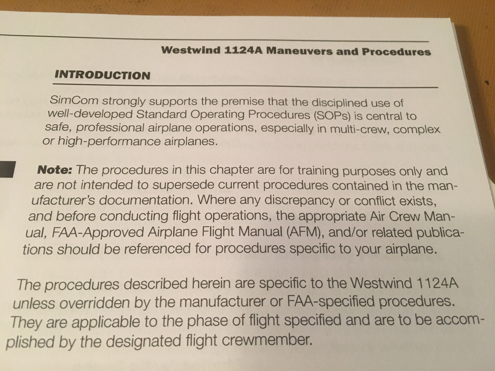 Westwind 1124A Maneuvers & Procedures Handbook