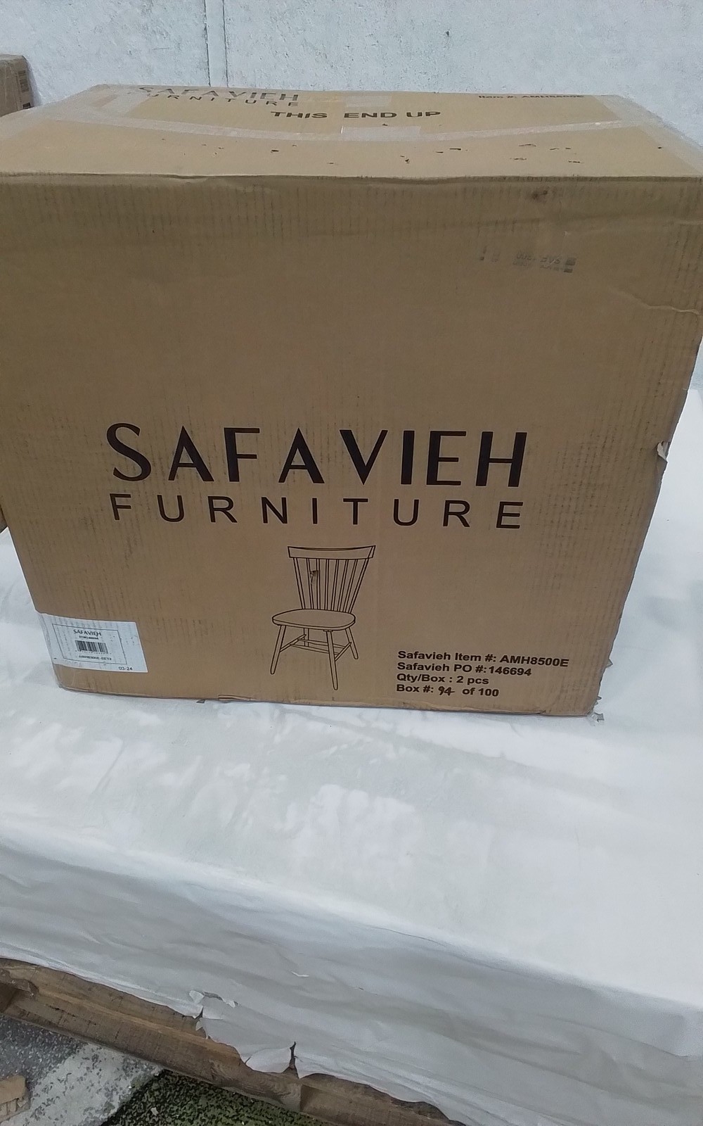 Safavieh PARKER SPINDEL SIDE CHAIR, Reduced Price 2172772722 AMH8500E
