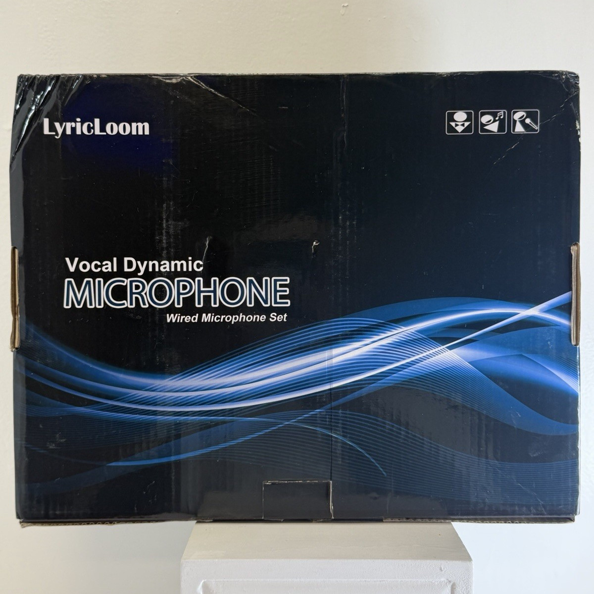 LyricLoom FW205 Vocal Dynamic Wired Microphone Set Black Dynamic Transducer A