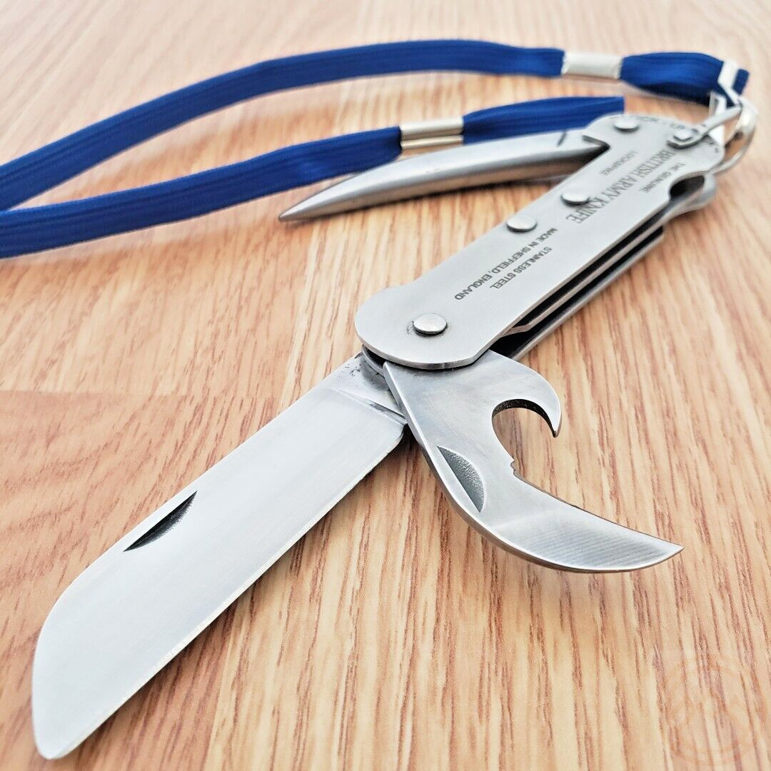 J. Adams Sheffield England Gen British Army Pocket Knife Stainless Blade Steel