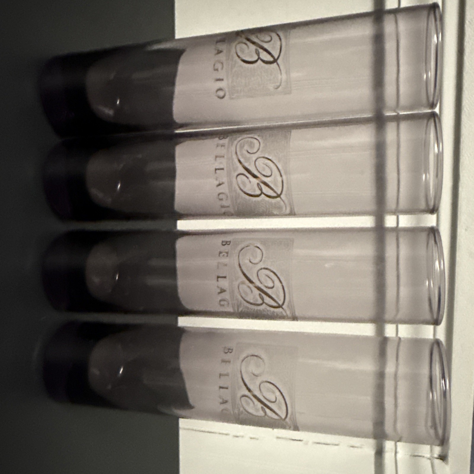 Set Of 4 Purple Large Bellagio Shot Glasses
