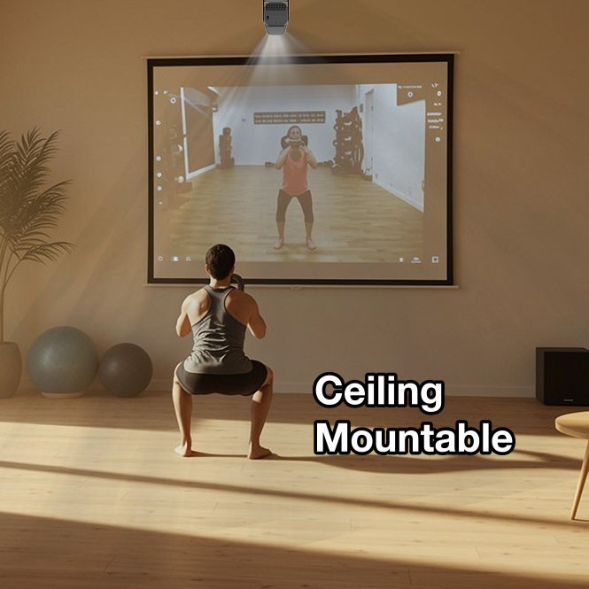 Laser 1080p Android 13 Smart Projector Auto Focus 210 Tilt