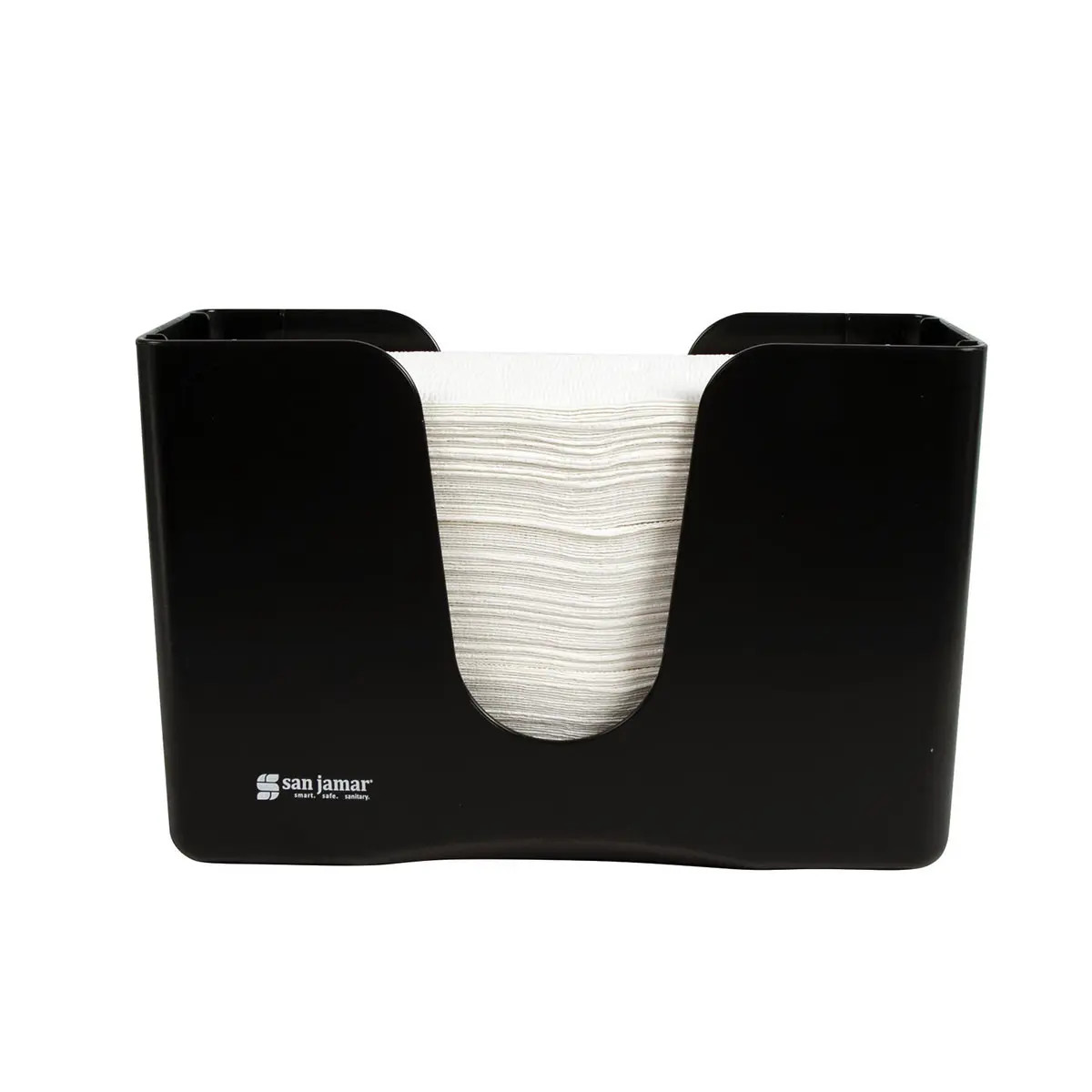San Jamar T1720TBK Black Countertop Paper Towel Dispenser