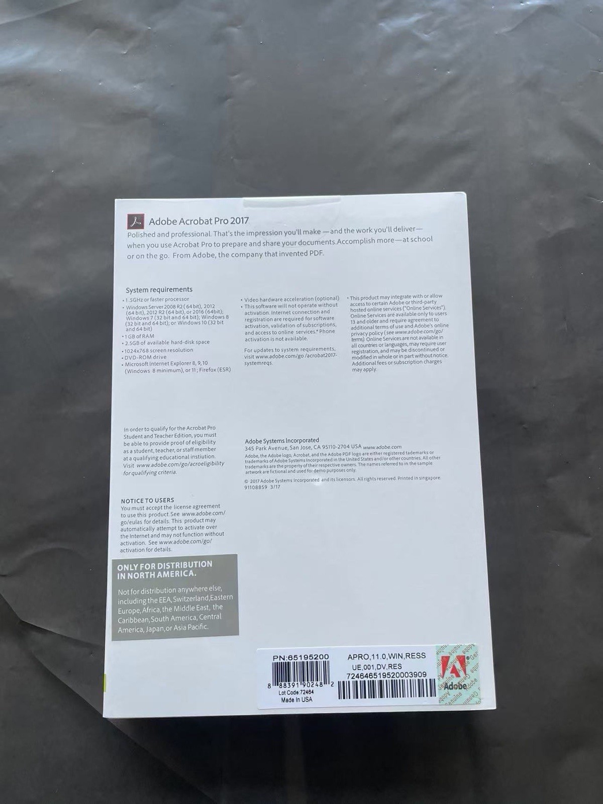 Adobe Acrobat Pro 2017 Full Version | Permanent License (2 PCs) |DVD Windows New