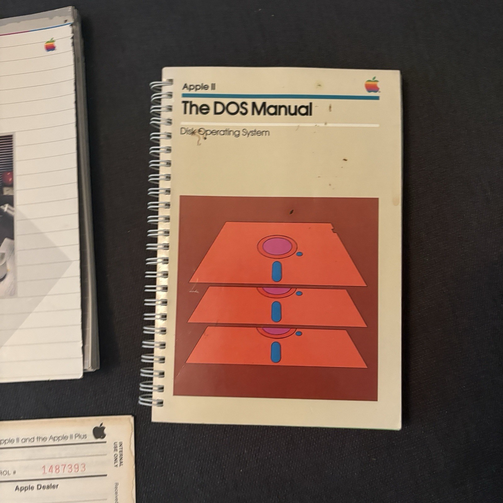 Apple II Software & Manual lot - DOS 3.3; Better Working; Choplifter! - UNTESTED
