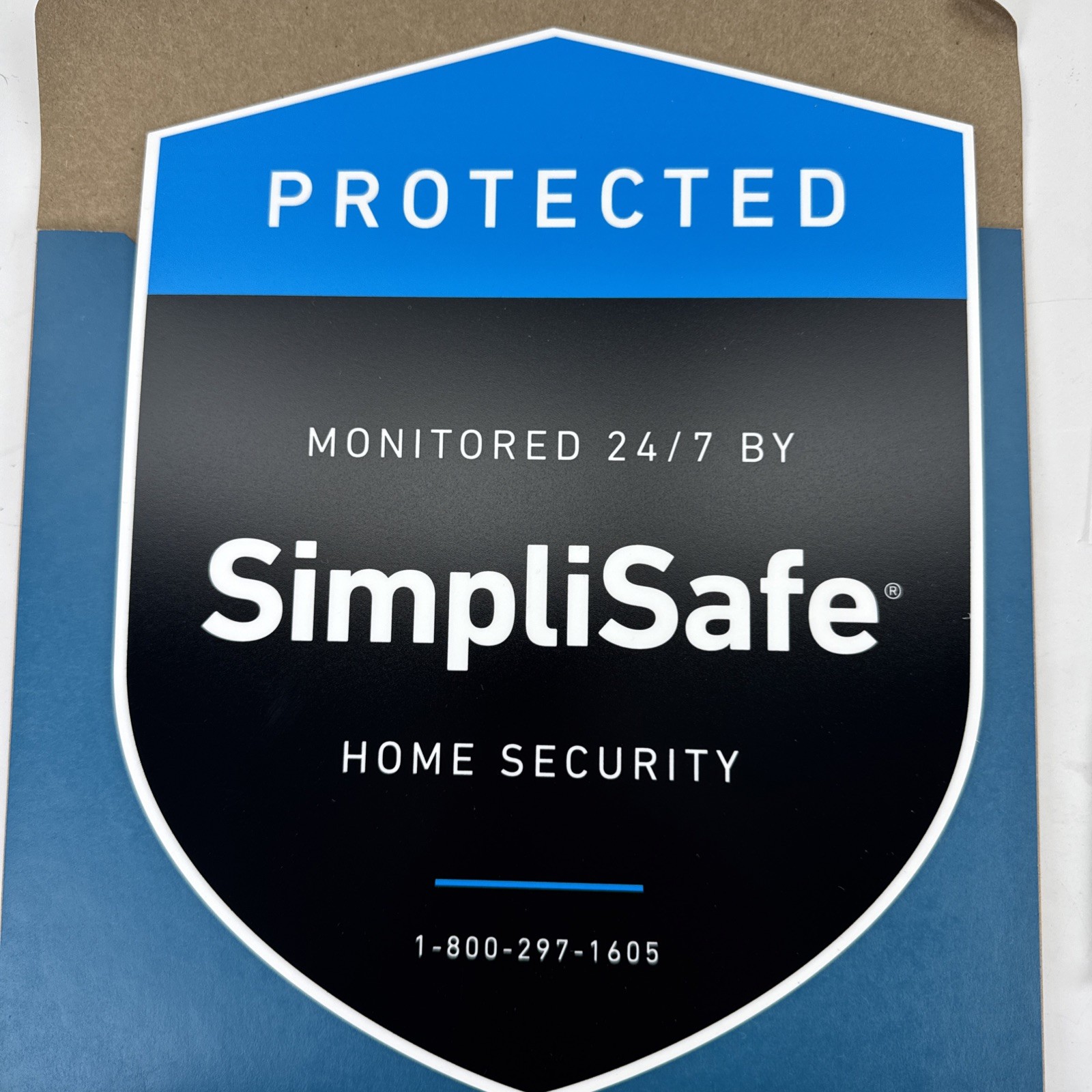 SimpliSafe Home Security System Sign + 2 Window Decals | Monitored 24/7