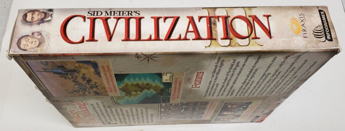 Infograms Sid Meir's, Civilization III & II Win 95/98/Me/XP/2K Big Box