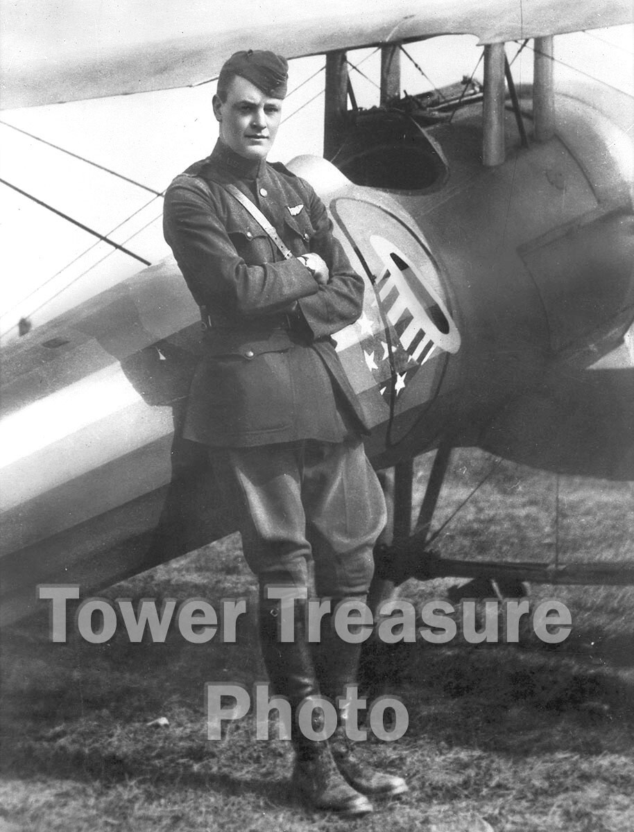 World War I Flying Ace ** ALAN WINSLOW ** Nieuport 128  Hat-in-the-Ring Photo