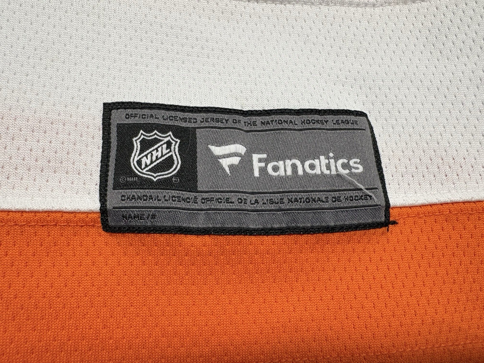 Philadelphia Flyers NHL Carter Hart #79 Fanatics Women’s Jersey Size Large