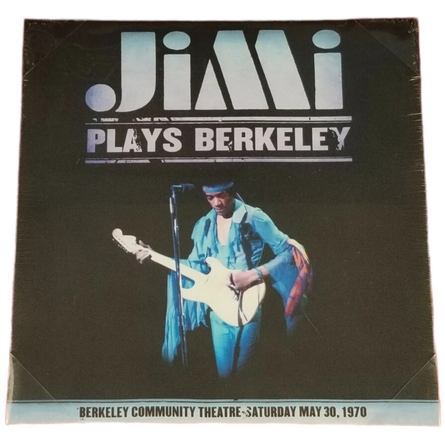 Jimi Hendrix Photo Art Berkeley 12"×12" Stretched Canvas Classic Rock