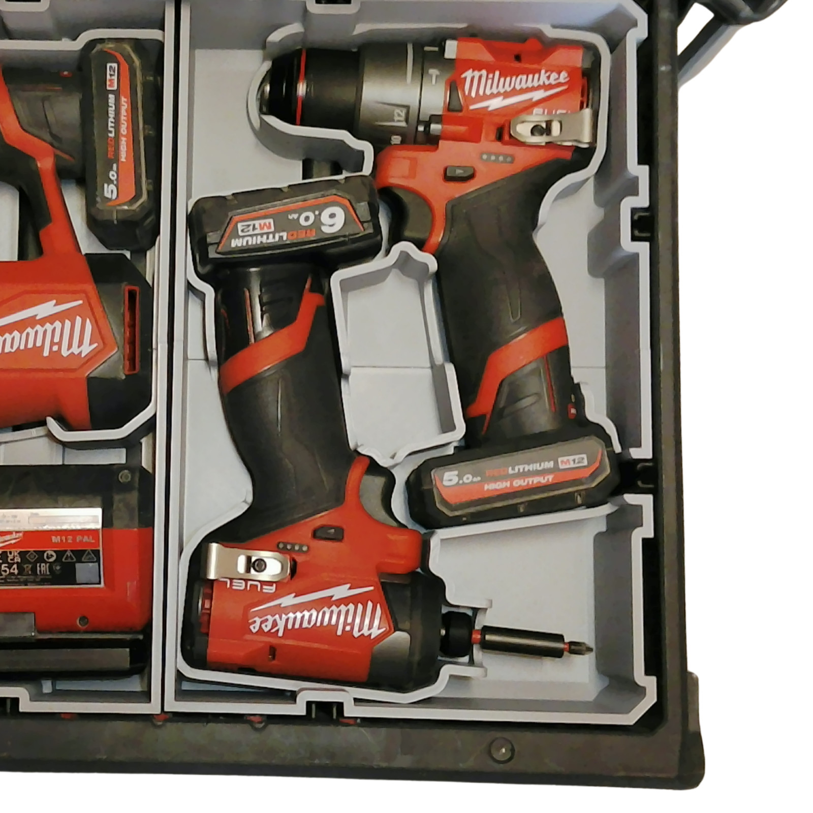 Milwaukee M12 Gen 3 Drill + Impact Packout Drawer Insert  Fits Compact Organiser