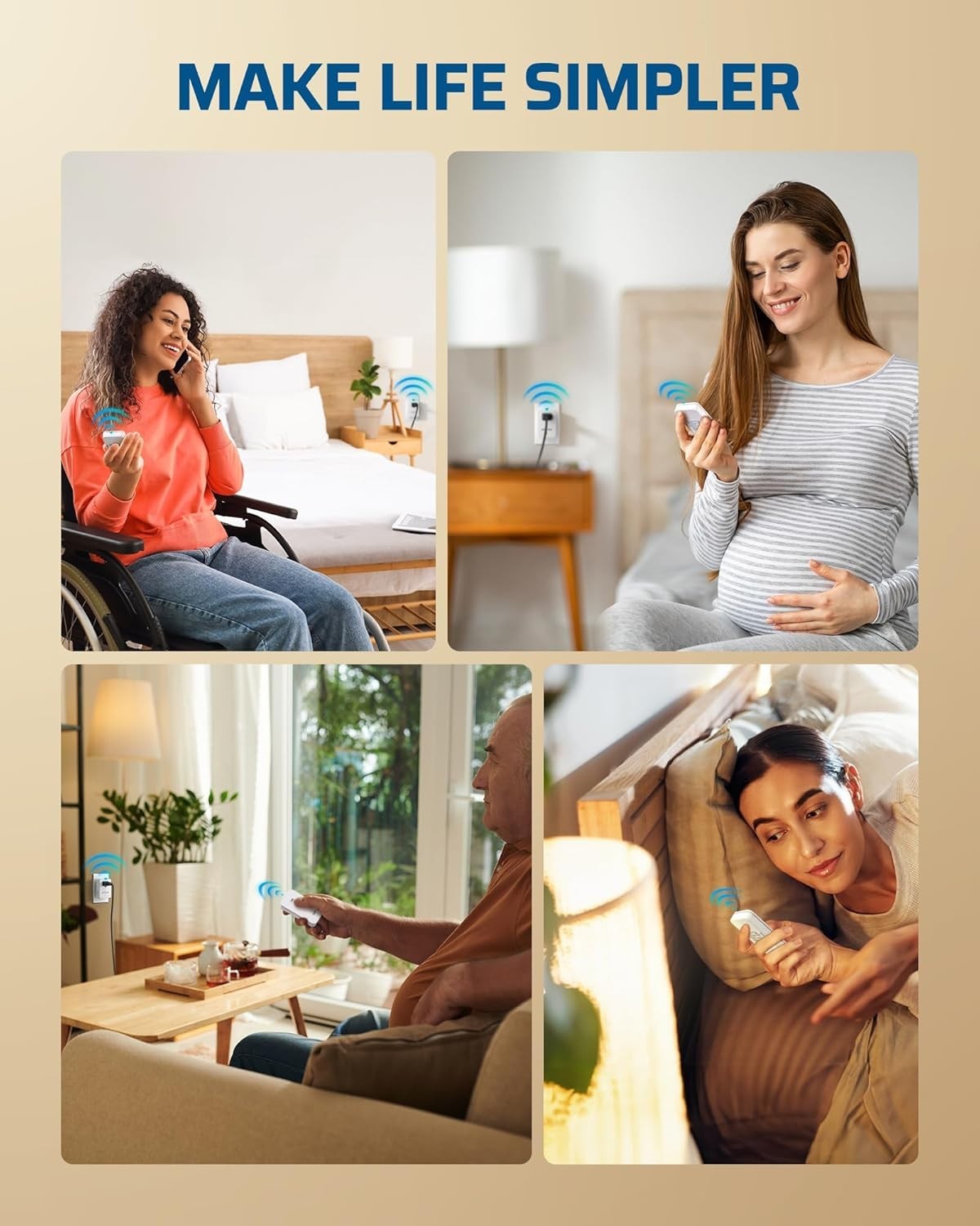Compact Wireless Outlet with Magnetic Base - Effortless 15A Remote Control