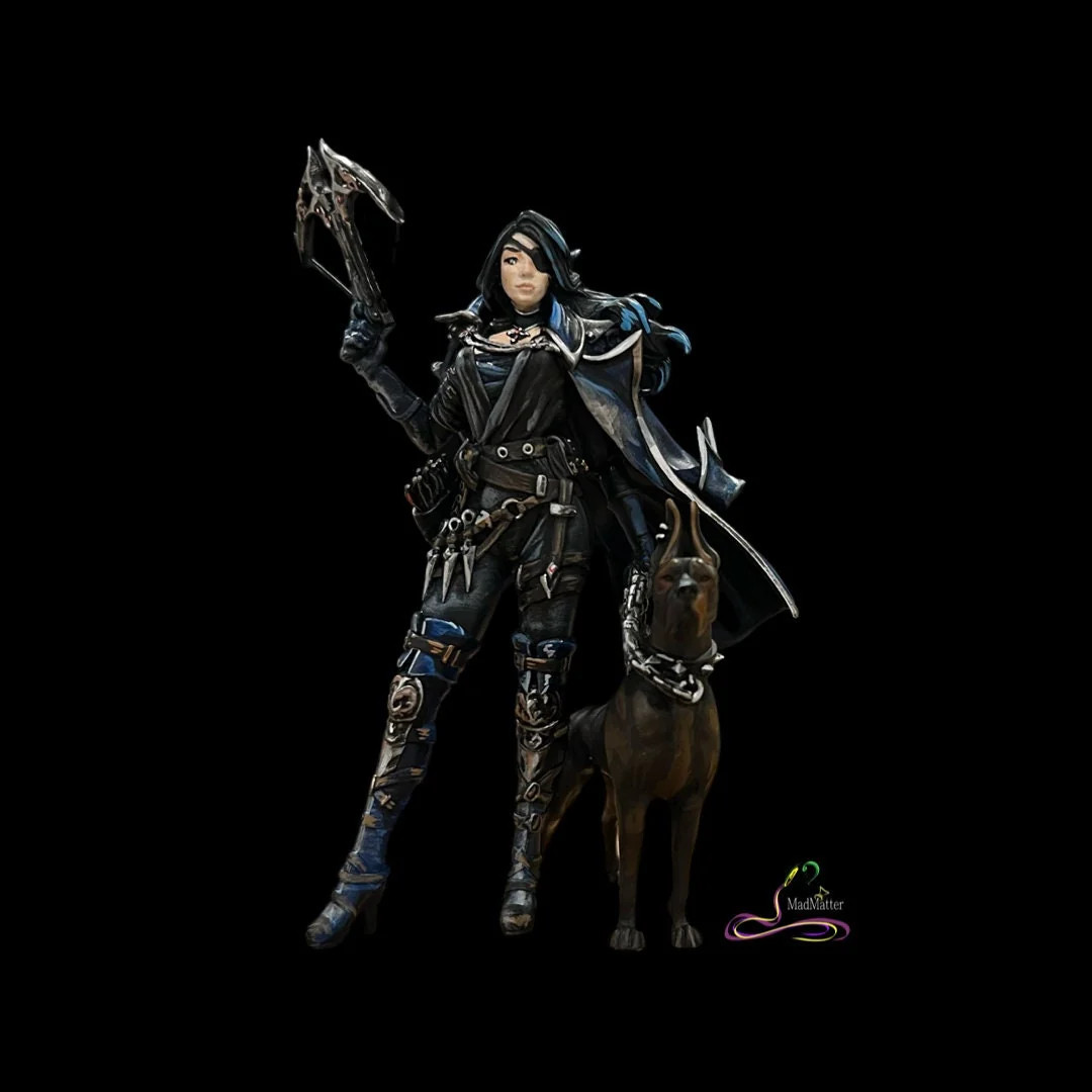 Female Witch Hunter - Resin Tabletop Miniature