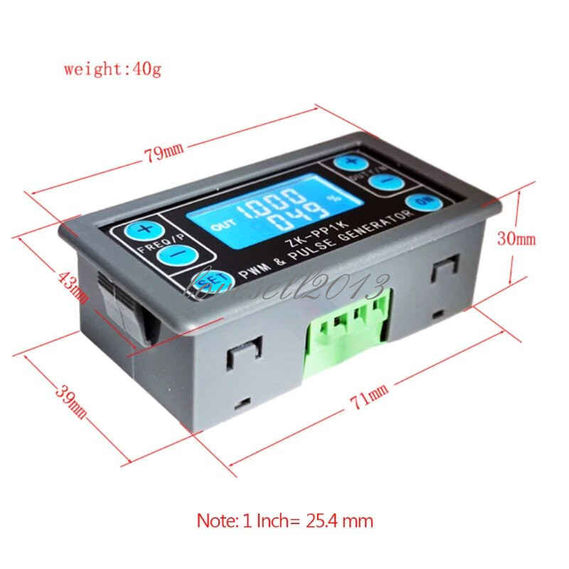 Dual Mode PWM Generator Pulse Generator Frequency Duty Cycle Adjustable Module L