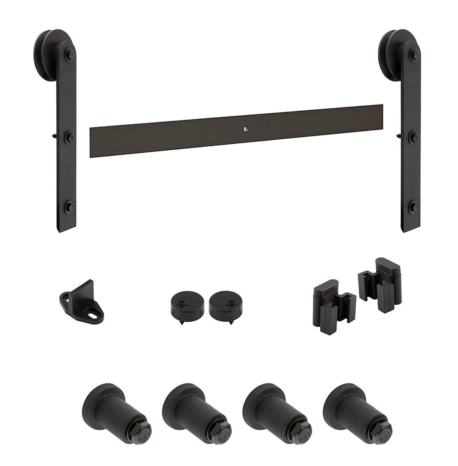 National N186-990 Sliding Door HARDWARE TRACK KIT Black