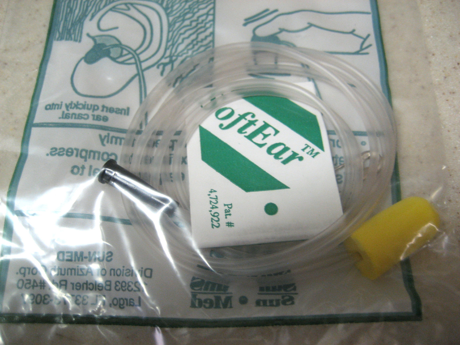 SoftEar Acoustic Earpiece Monascope Pediatric Wenger Sedation  10 Earpiece paks