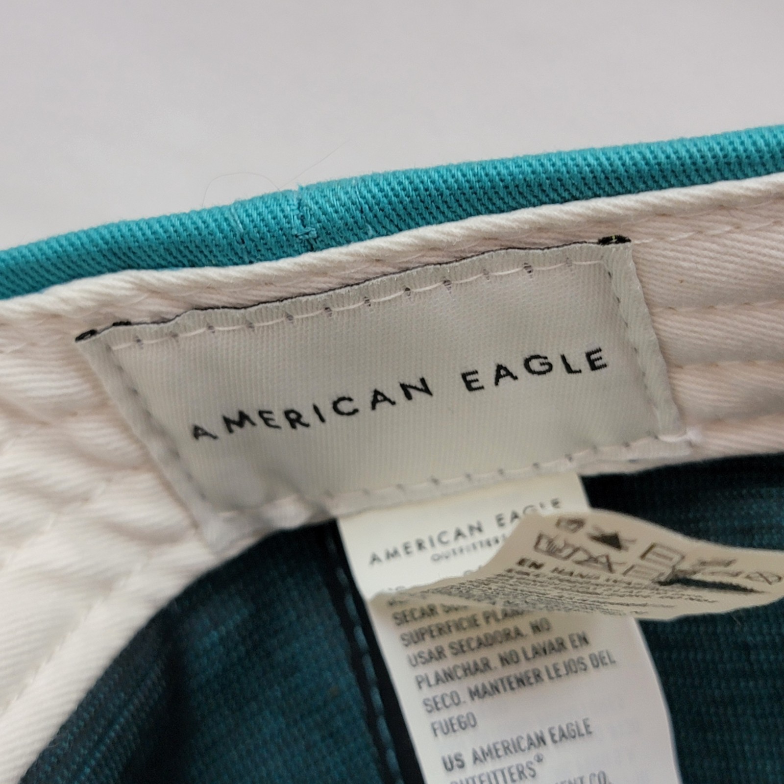 American Eagle Outfitters US O/S Turquoise Unisex Cap Pre-Owned Excellent Cond