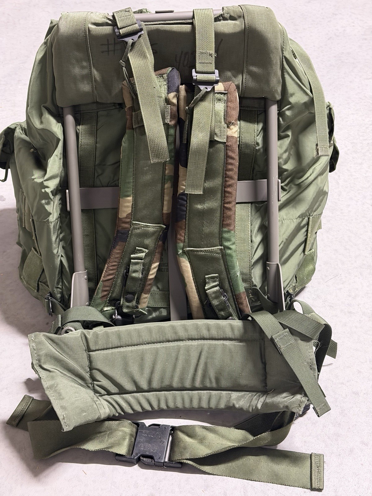 US Military Green Field Pack Backpack with Frame Original