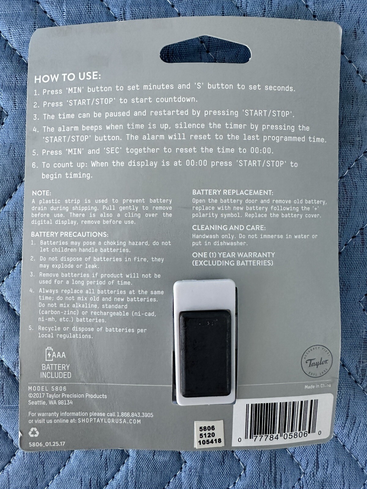 Clip or Magnetic Minute / Second Digital Timer