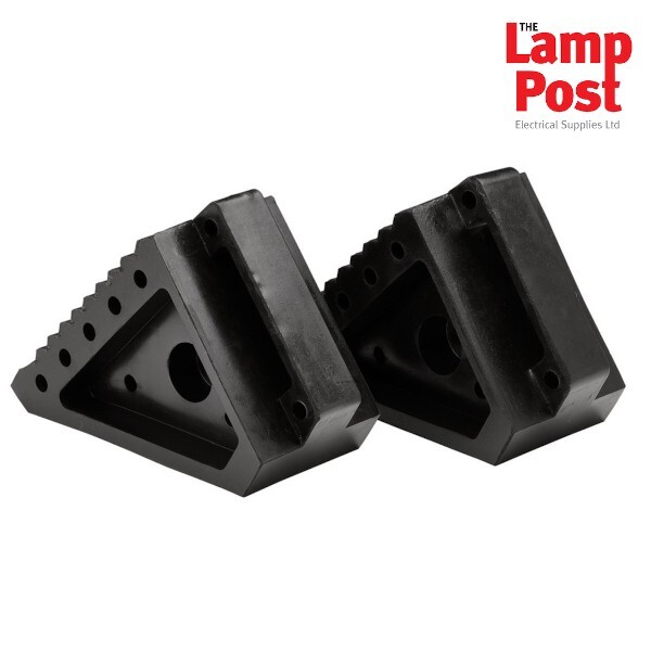 Draper 21131 Rubber Wheel Chocks 3 Tonne (Pair)