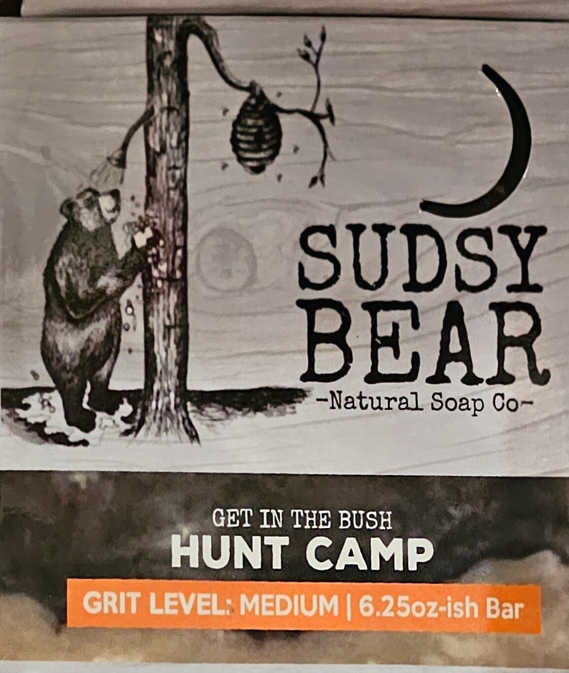 New Sudsy Bear Hunt Camp 6.25oz Soap Bar!