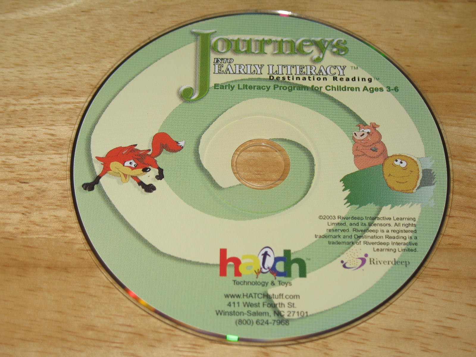Journeys Into Early Literacy Destination Reading Ages 3-6 PC CD-ROM Riverdeep 03