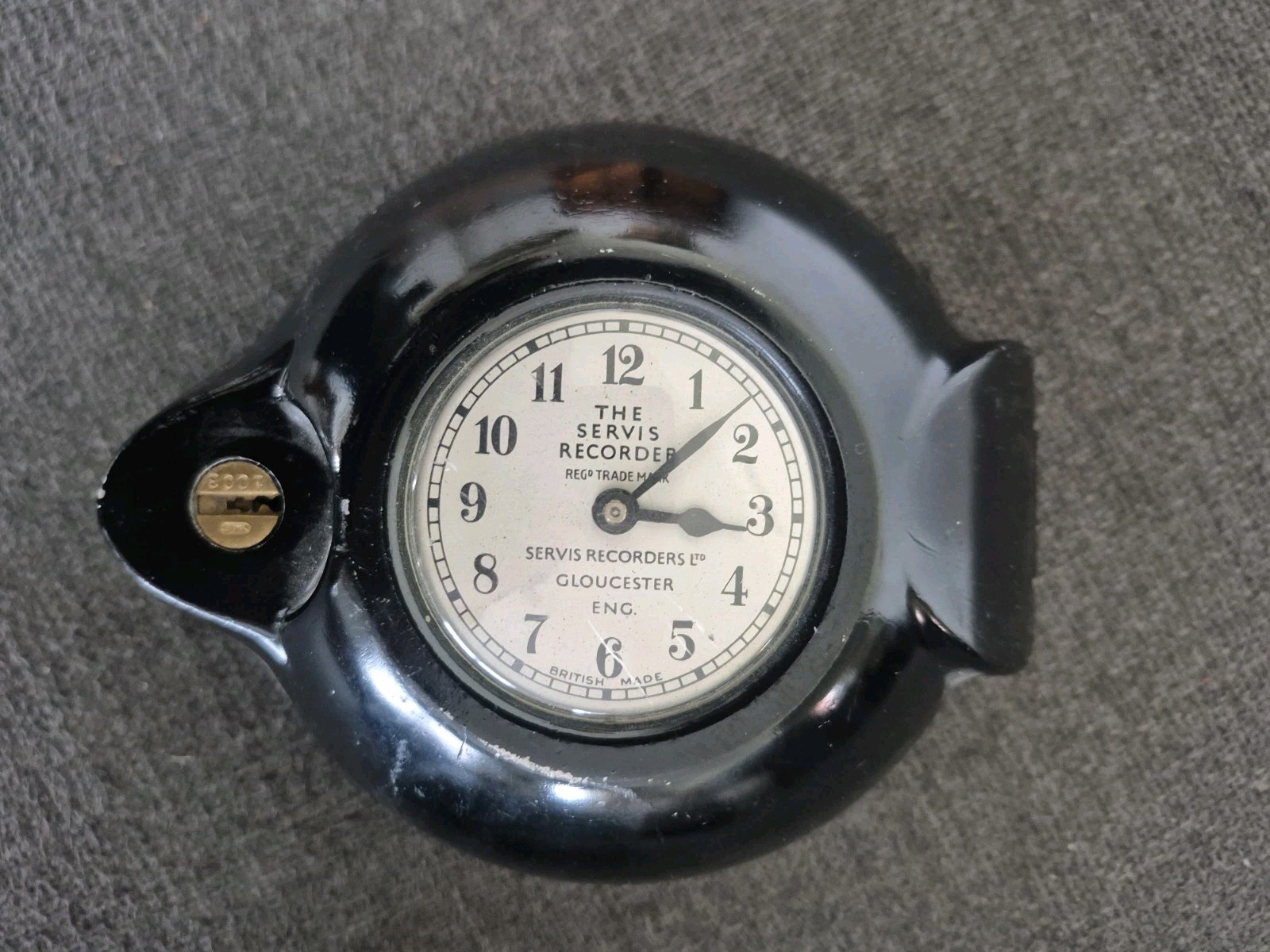 Vintage The Servis Recorder  Tachograph Clock