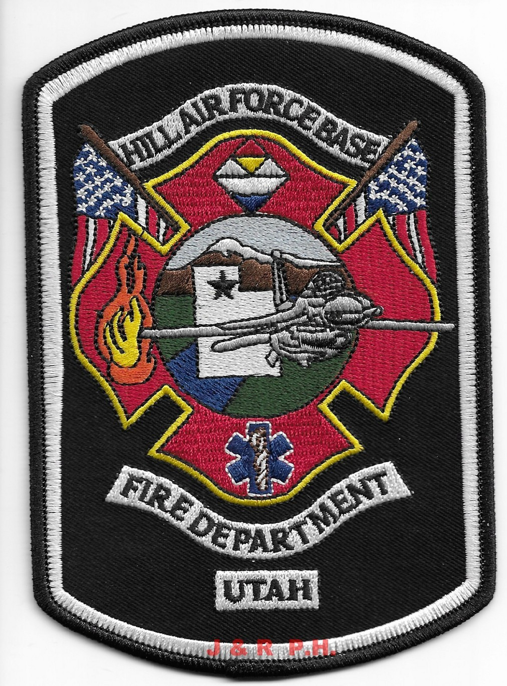 U.S.A.F. - Hill Air Force Base Fire Dept., Utah (4" x 5.75" size) fire patch