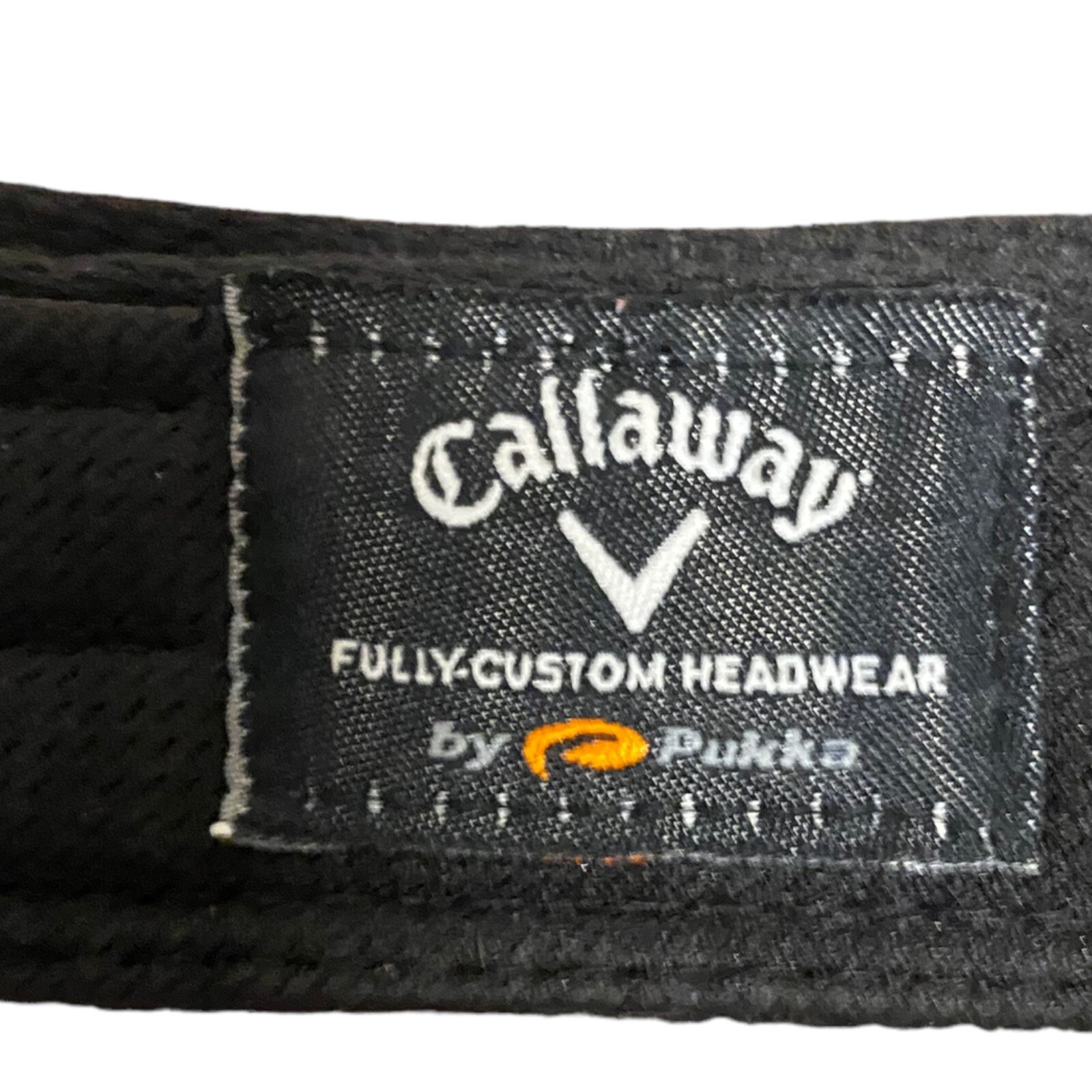 Callaway Visor Polyester Adjustable Black Yellow RARE