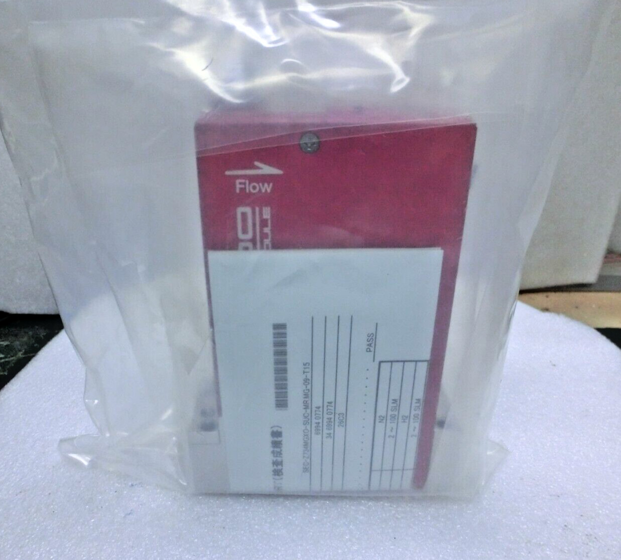 HoribaSTEC SEC-Z734MGX MFC,H2 100sccm,MG-09,Ty 000028,1143-809-13,Unused,Jp~9395