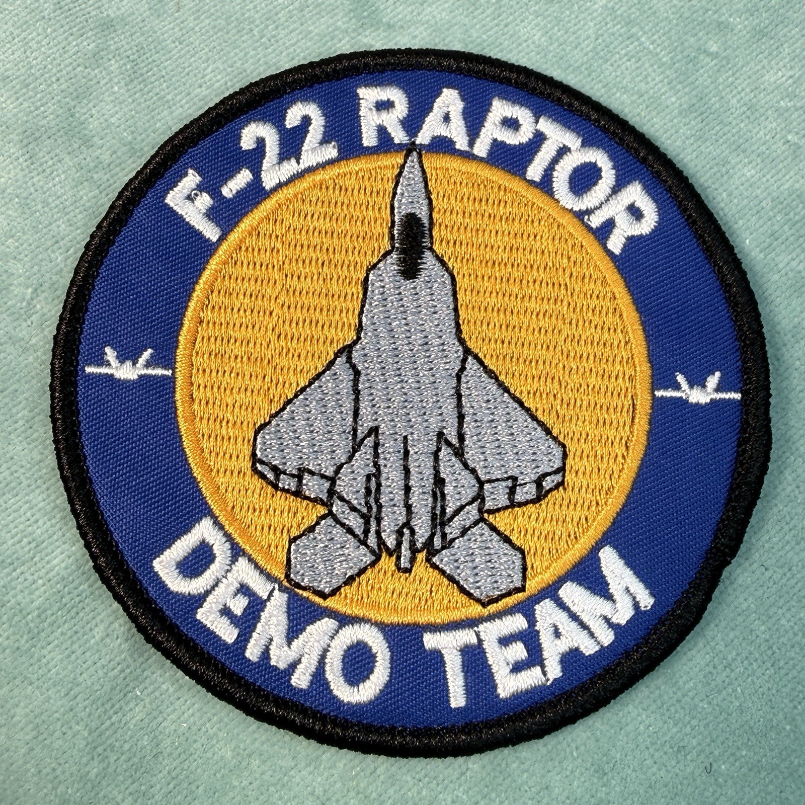 F-22 Raptor Demo Team Hook & Loop Patch STRIKE FIGHTER JET Plane F22 AIR Force