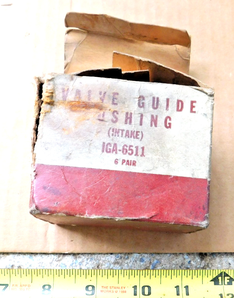 6 PAIRS NOS INTAKE VALVE GUIDE BUSHINGS FOR 1941-41 FORD CARS & TRUCKS 6-CYL