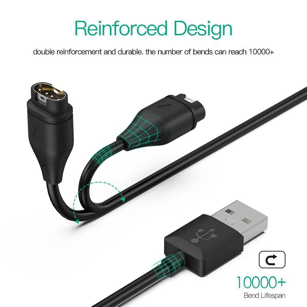 Charger Cable Compatible for Garmin Watch Charger Cable (2 Pack)