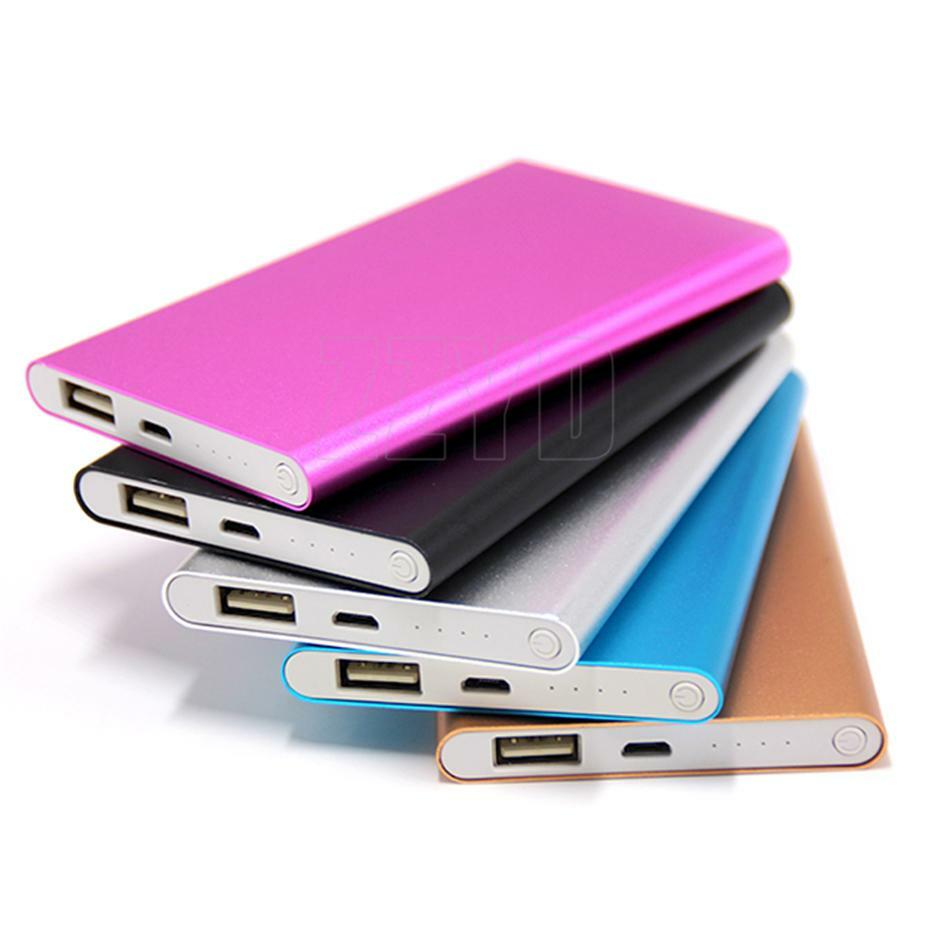 Black-Ultra-thin 10000mAh Portable  External Battery Charging Power Bank