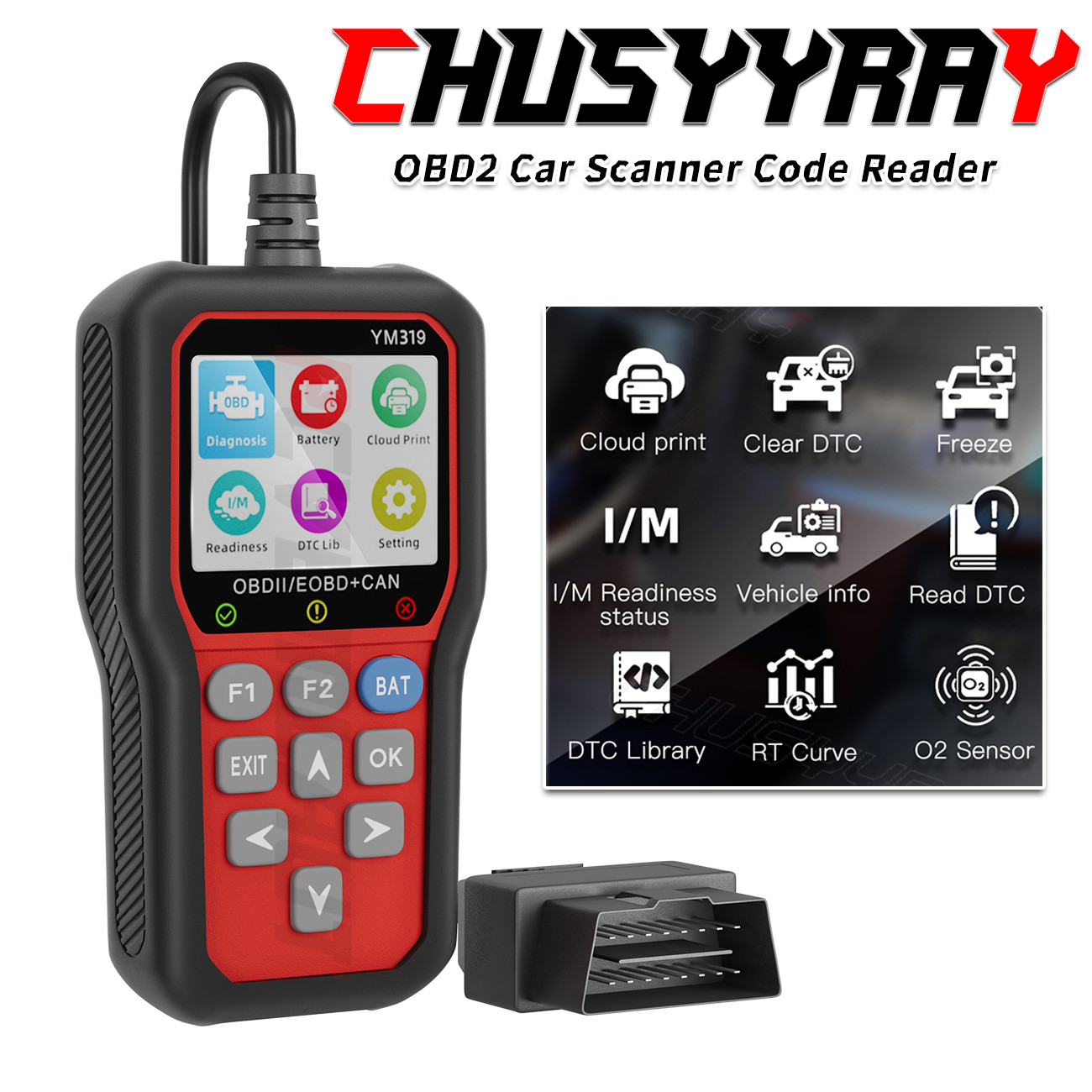 For FORD MUSTANG Handheld Car Diagnostic Scanner Tool Code Reader OBD2