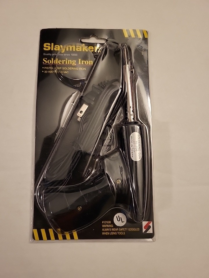 Slaymaker Pistol Grip Soldering Iron #12030 - 30 Watts 100 Vac