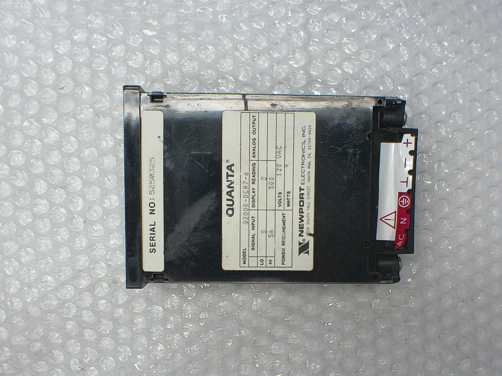 NEWPORT ELECTRONICS 02000-DCR7-6 PANEL METER NSNP