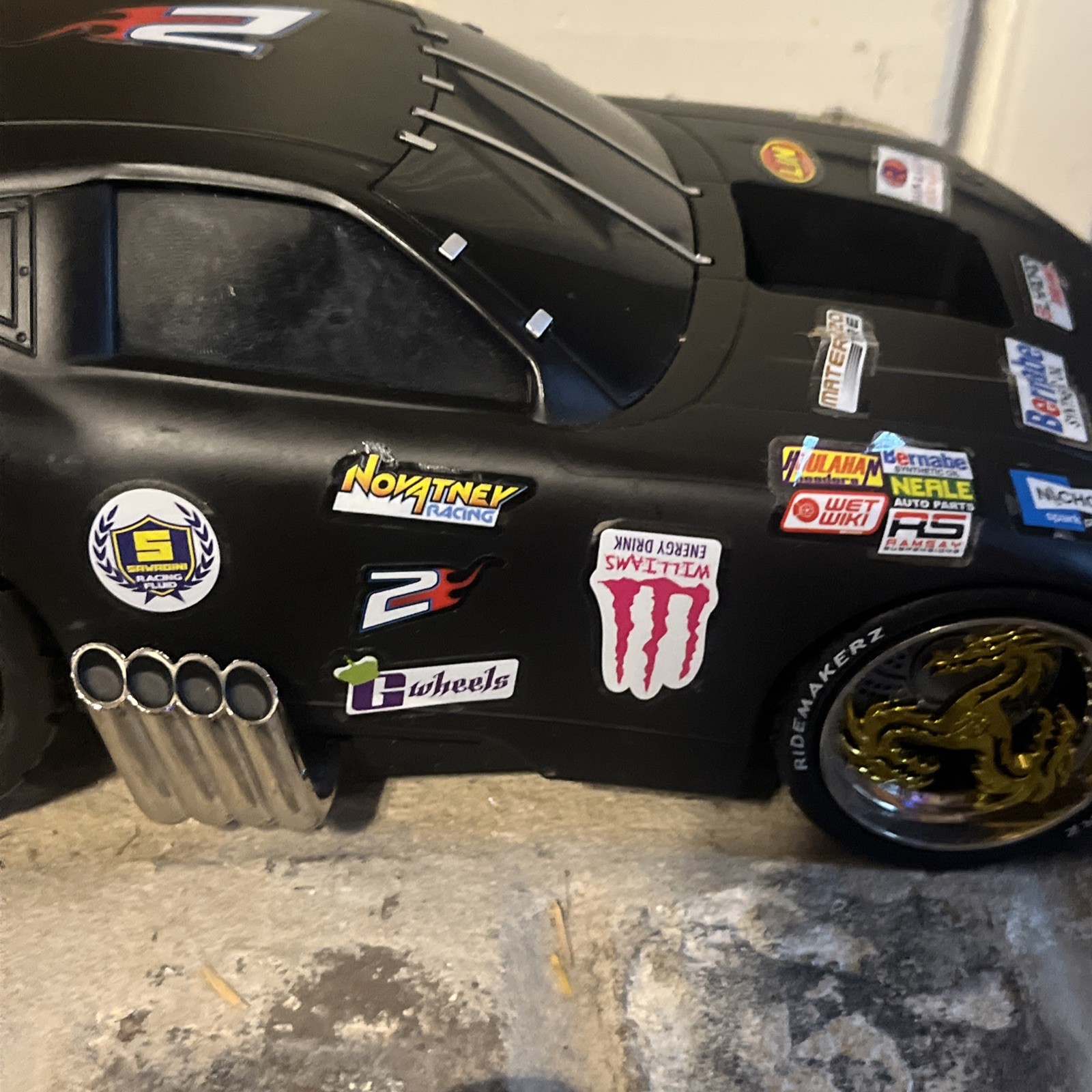 Ridemakerz RC Car, Remote, Hex Wrench Tool, Decals. Works