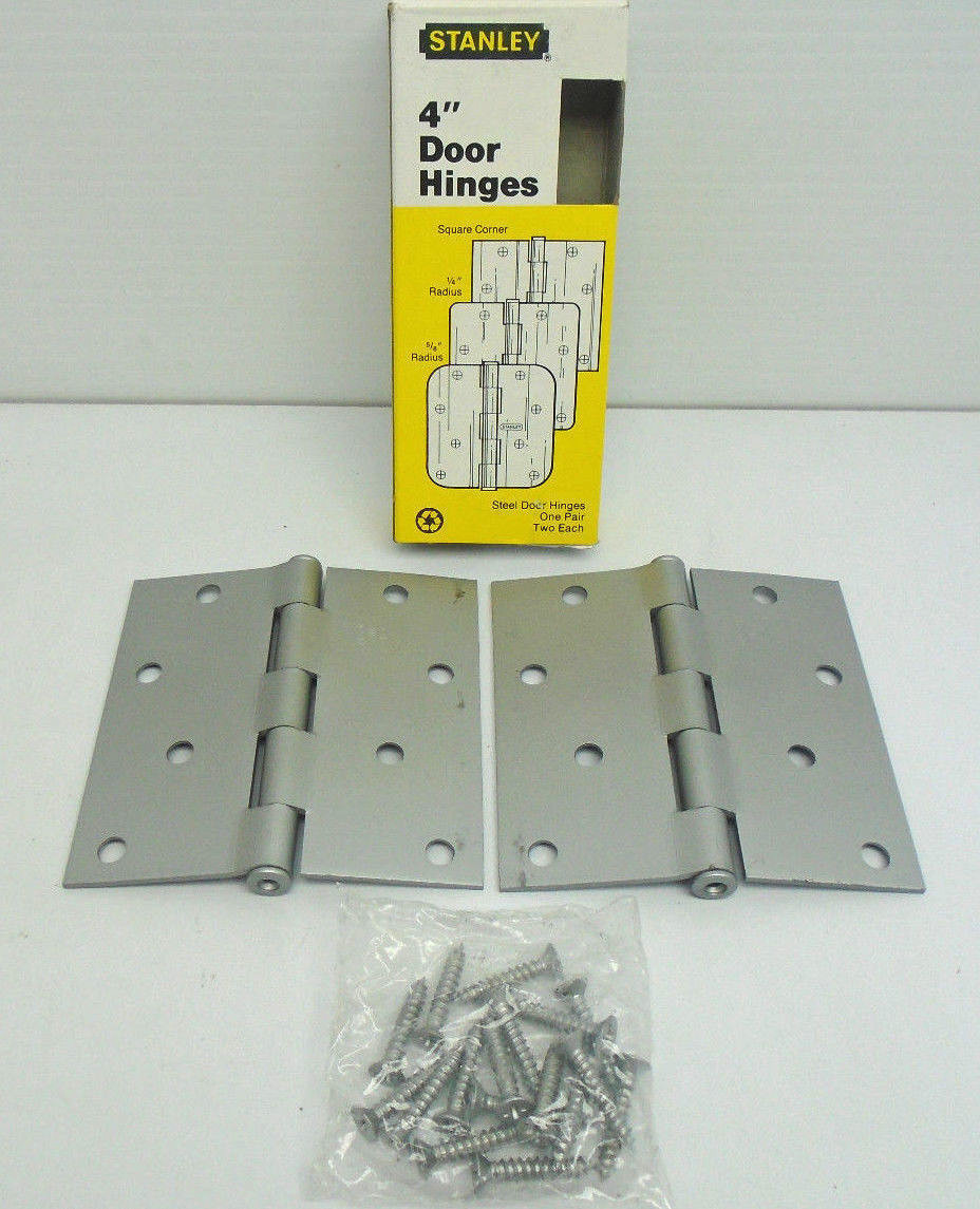Stanley Hardware 741 LA 08-3040 4" Round Corner 1/4" Radius Hinges 1 Pair 1713HW