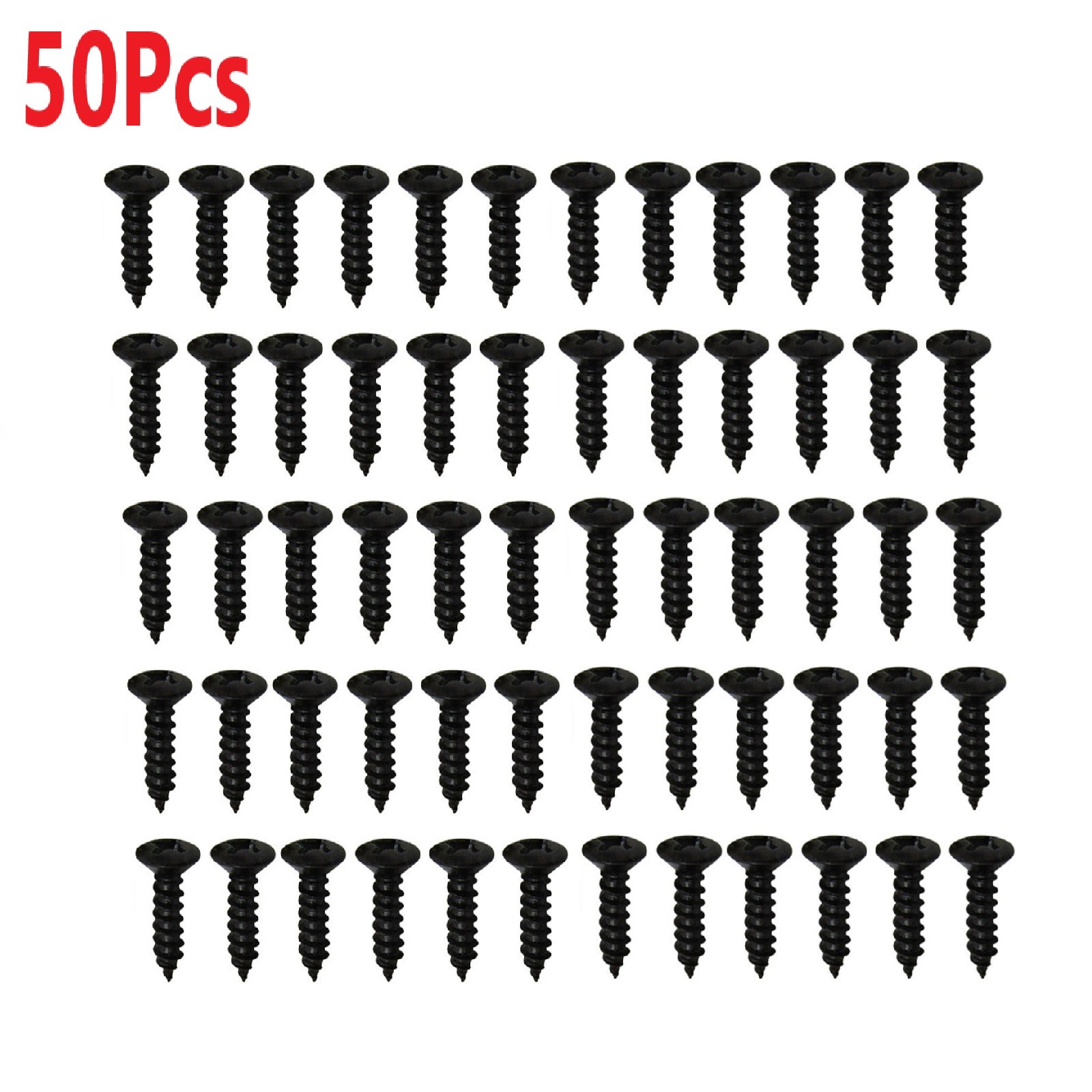 50* Iron Guitar Pickguard Mounting Screws For Fender Strat/Tele Electric Bass aa