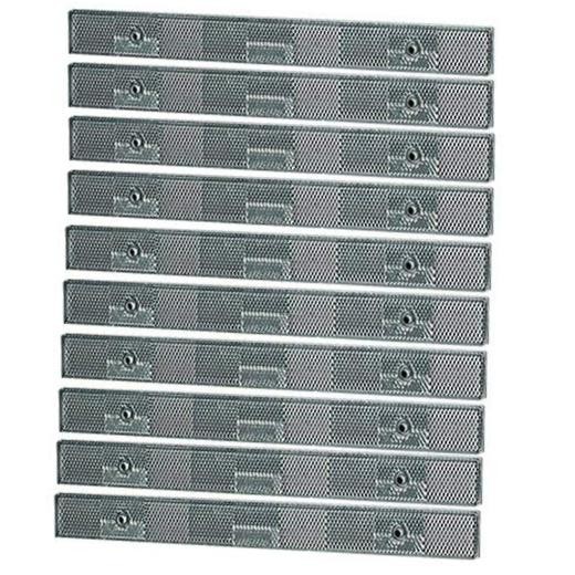 10 Pack of 12" Silver Automotive Reflector Strips  #41121
