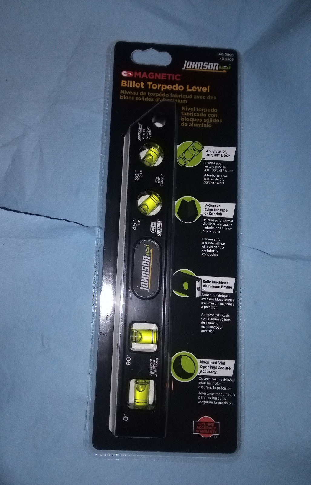Johnson Magnetic Billet Torpedo Level