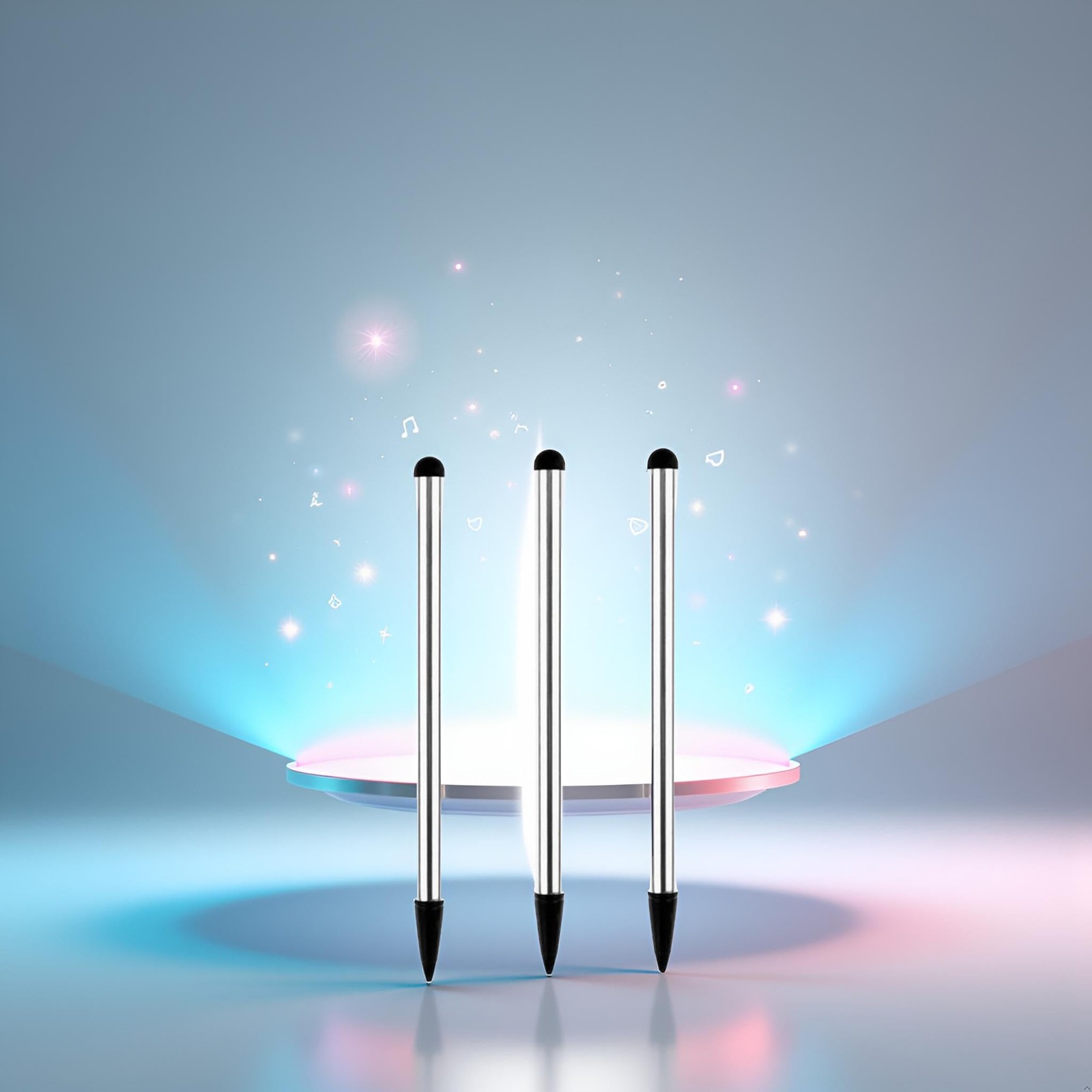 3Pcs Silver Stylus Pens,Universal Fine Point Pencil for...