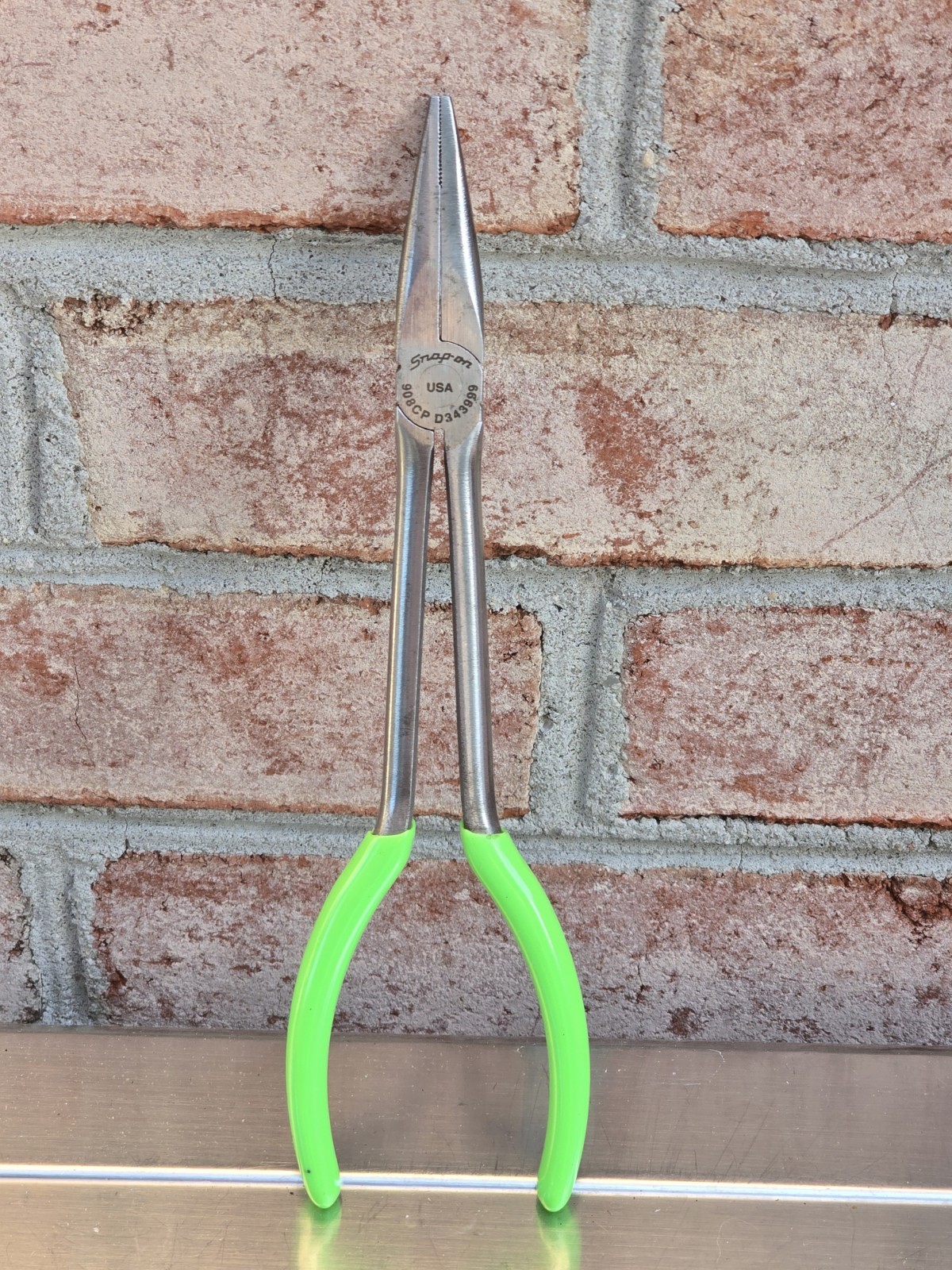 Snap-On Tools USA 908CP Green 8" Needle Nose Pliers