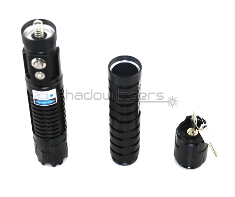 BX7-H 450nm Adjustable Focus Blue Laser Pointer Pen Visible Beam Light US