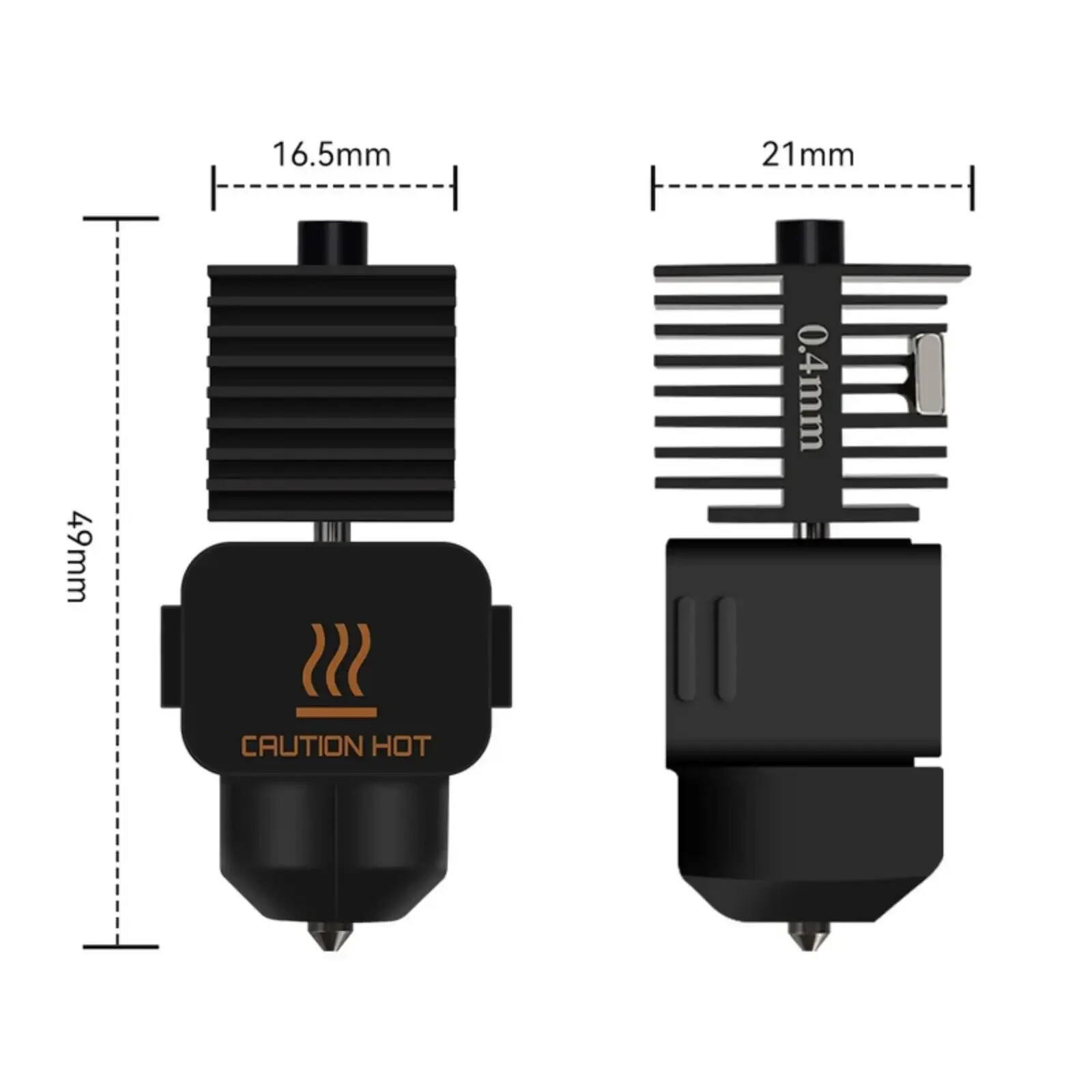 Hotend Kit For Bambu Lab A1/A1 Mini High Flow Hotend Assembly Hardened Nozzle
