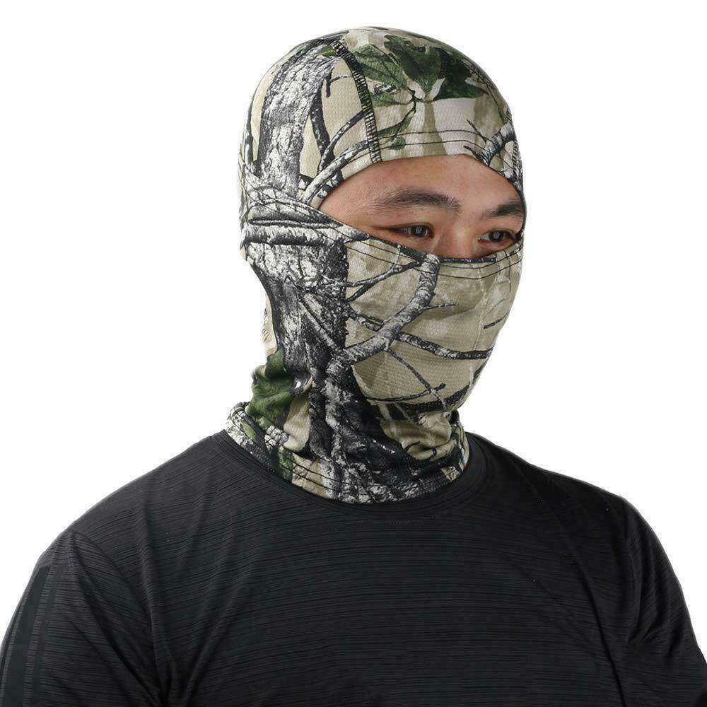Windproof Real Tree Camouflage Balaclava Face Mask Outdoor Hunting Combat Cap
