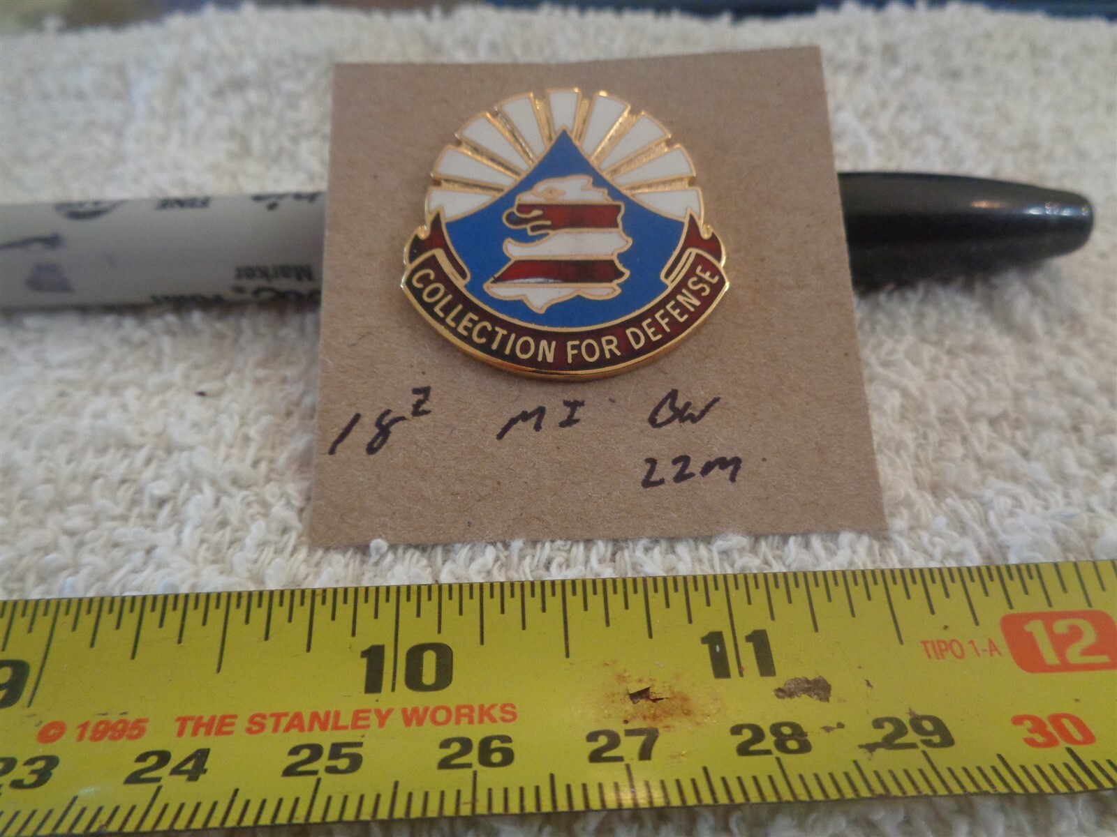 18th Military Intelligence Battalion 22M Unit Crest, DI, DUI (DRAW#21)