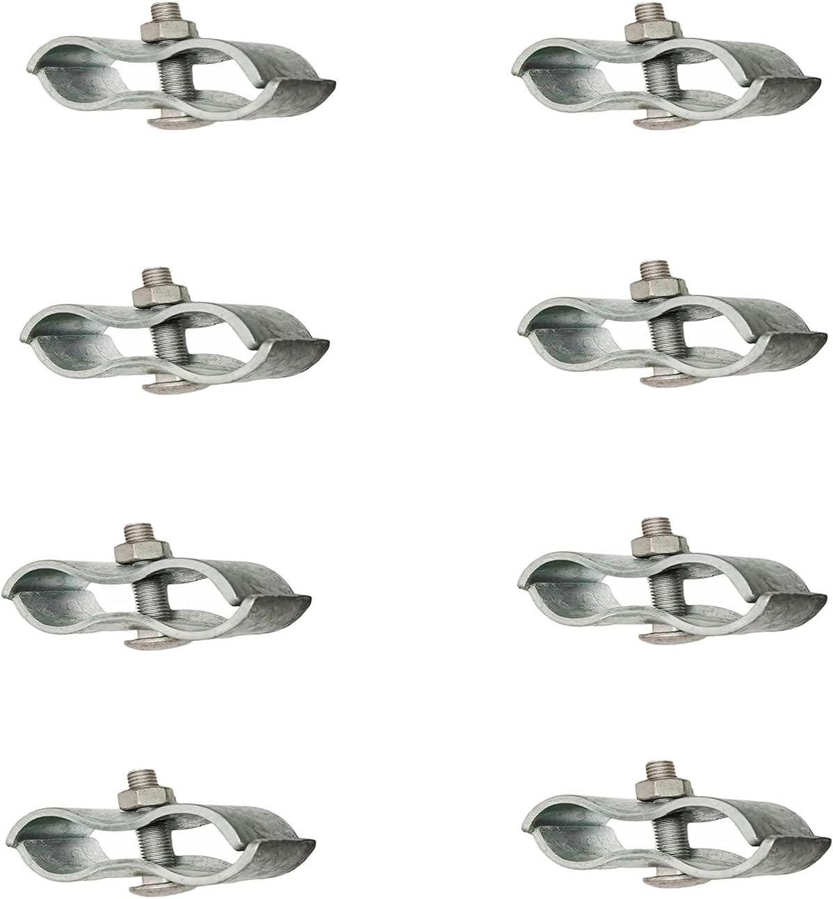 8 Pack Chain Link Fence Panel Clamps - Weather-Resistant for Secure Enclosures