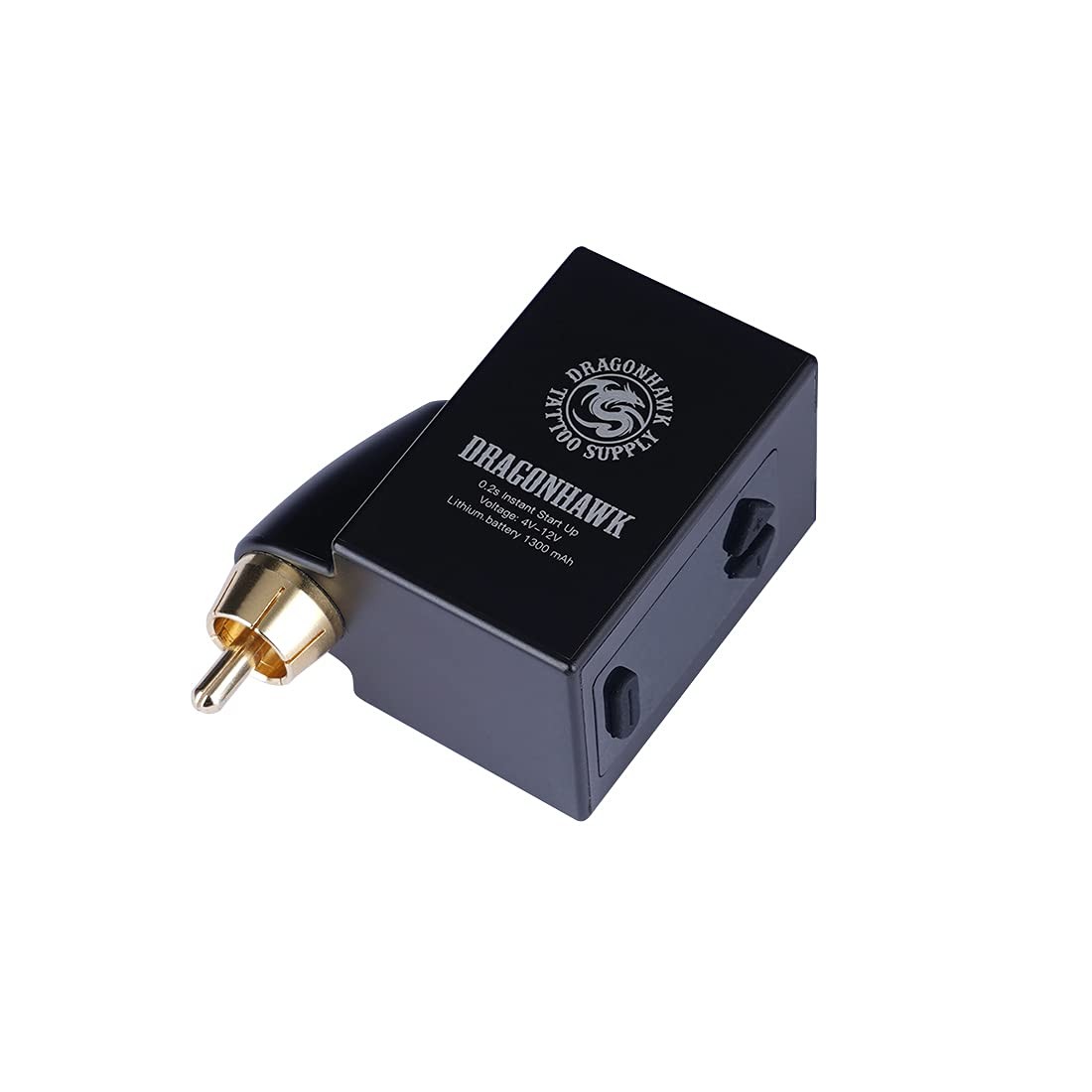 Dragonhawk B1 Cordless Tattoo Battery Power Supply Lightweight RCA, Black
